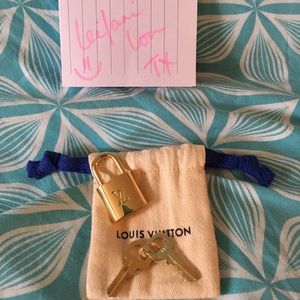 Authentic Louis Vuitton lock & keys set
